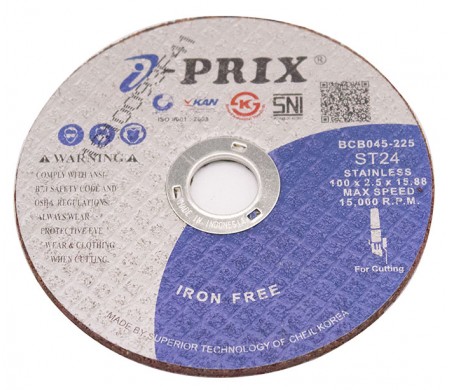 ĐÁ CẮT INOX IPRIX ST24 100 X 2.5 X 15.88MM 